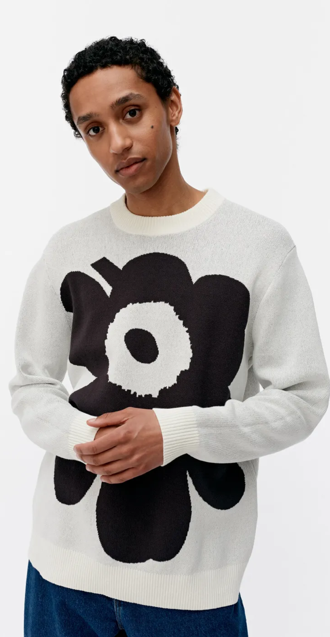 Marimekko Lasi Unikko knitted pullover – 119 - organic cotton