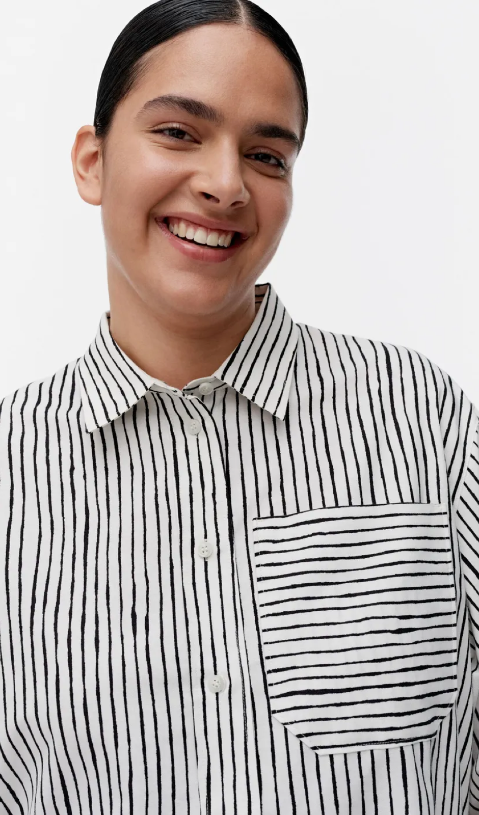 Marimekko Profiili Aita shirt - 191 - Organic cotton chambray