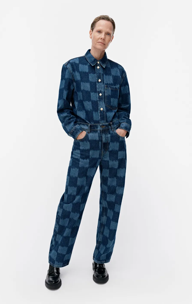 Marimekko Maridenim Barrel Jäkälä jeans – 550 - non-stretch cotton denim