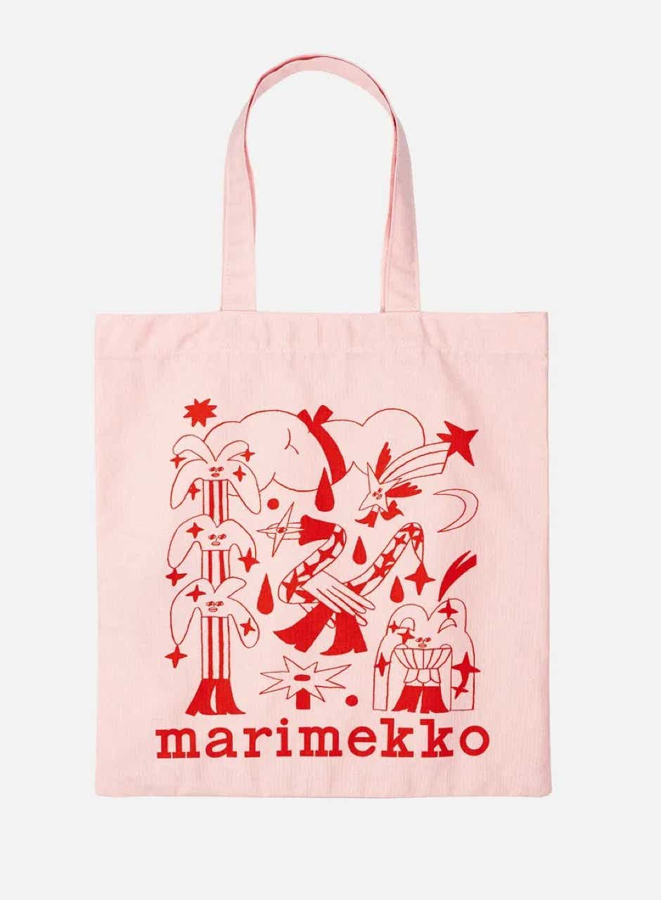 Marimekko Vankka Aureate Glow placement bag – 43 x 41cm – cotton & linen