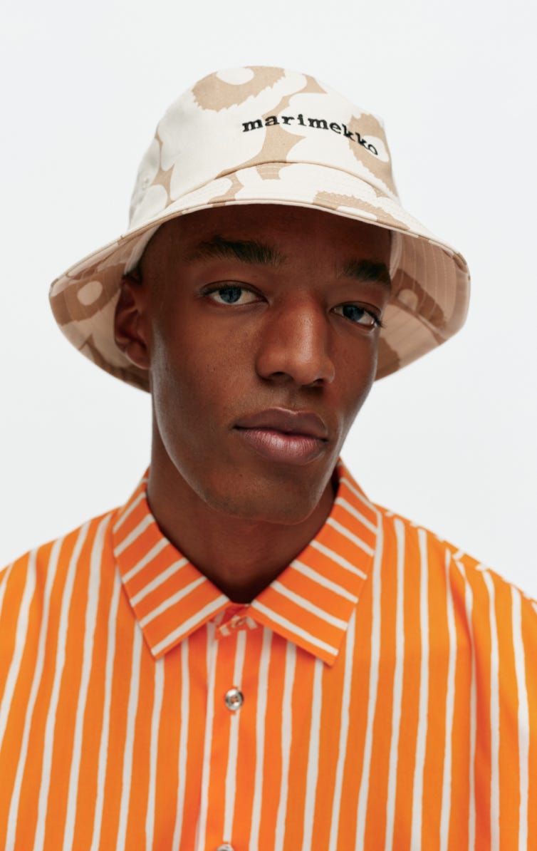 Mäkikaura Unikko bucket hat – unbleached cotton