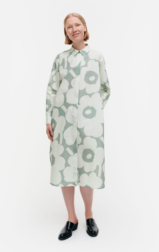 Runoelma Unikko shirt dress – organic cotton poplin