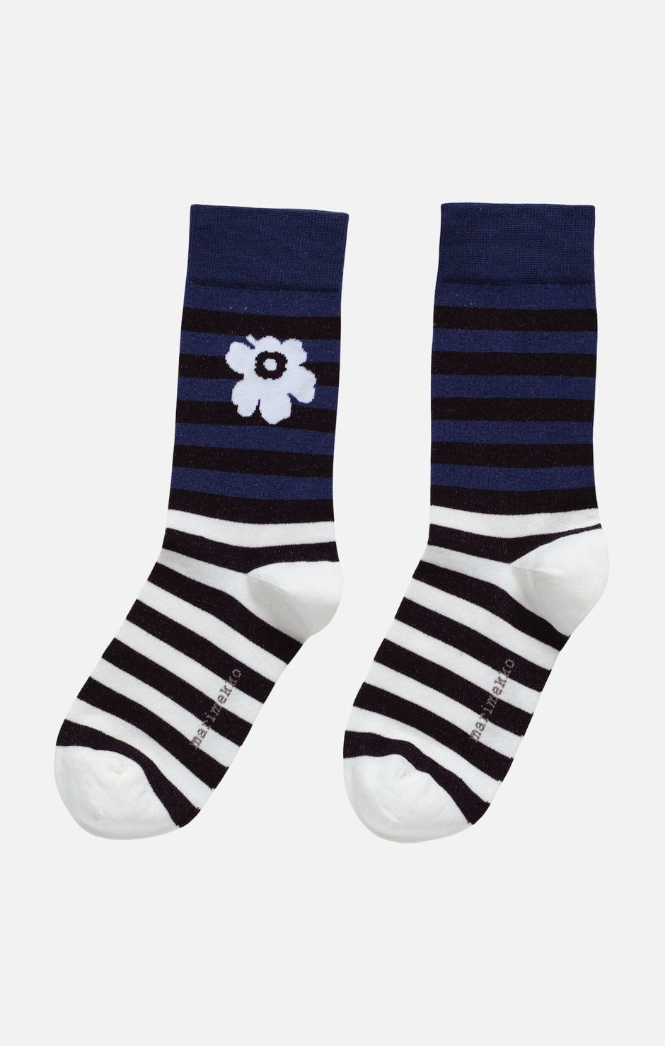 Kioski Kasvaa Tasaraita Unikko Two socks – cotton blend