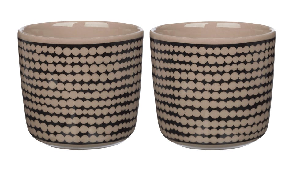 Marimekko Brown Oiva  & Beige Räsymatto Tableware 