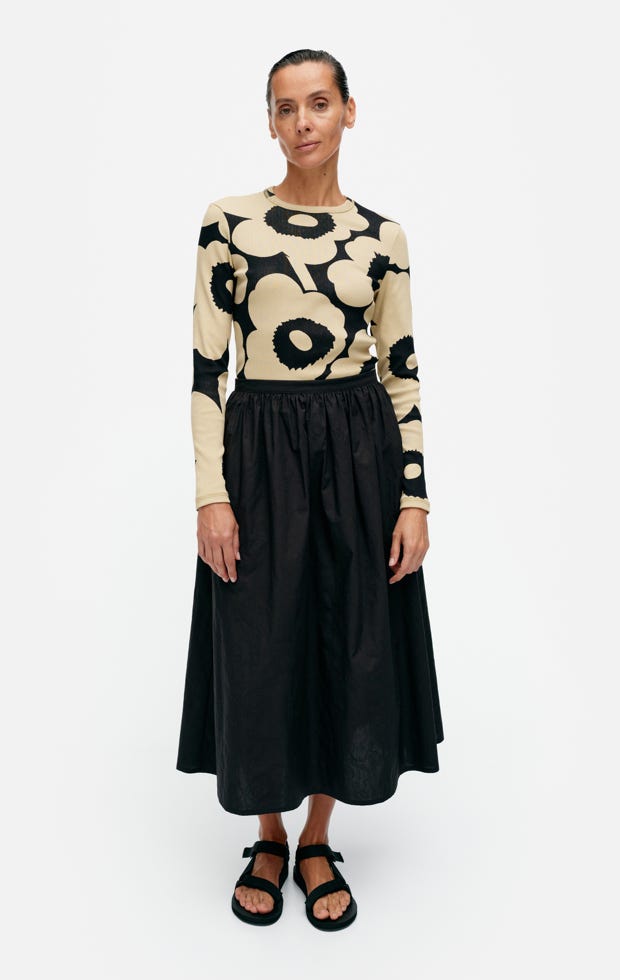 Meimi Mini Unikko skirt – organic cotton poplin