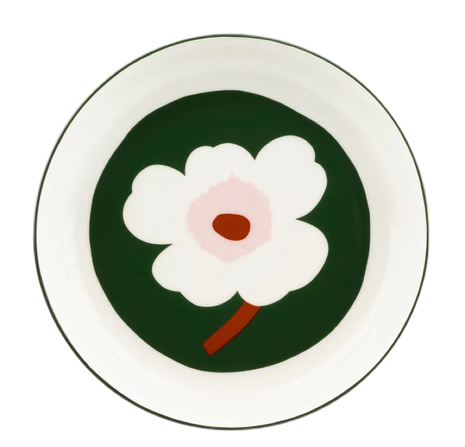 Marimekko - Plate 20cm Unikko One White Flower 163