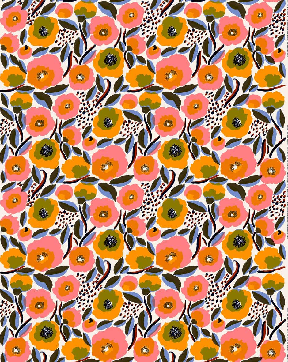 Marimekko Home cotton fabric – Rosarium