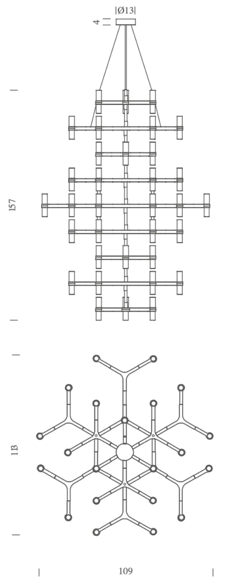 Crown Summa chandeliers Jehs + Laub