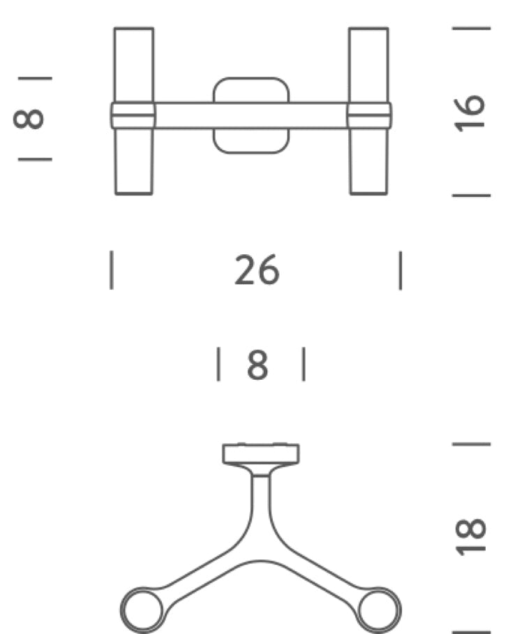 Crown 2 wall lamp Jehs + Laub, 2015