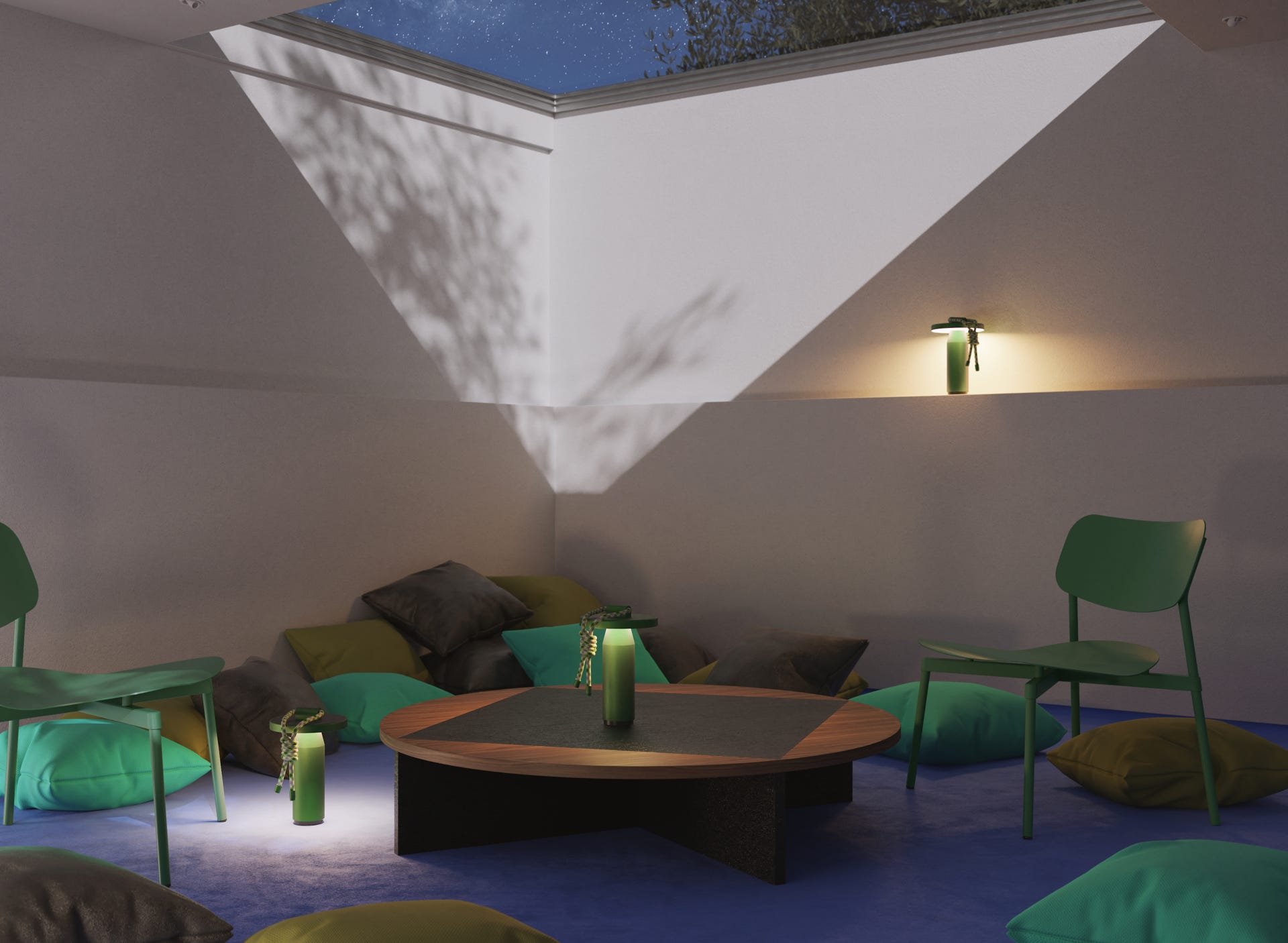 QUASAR Portable Lamp Indoor / Outdoor design Samy Rio 