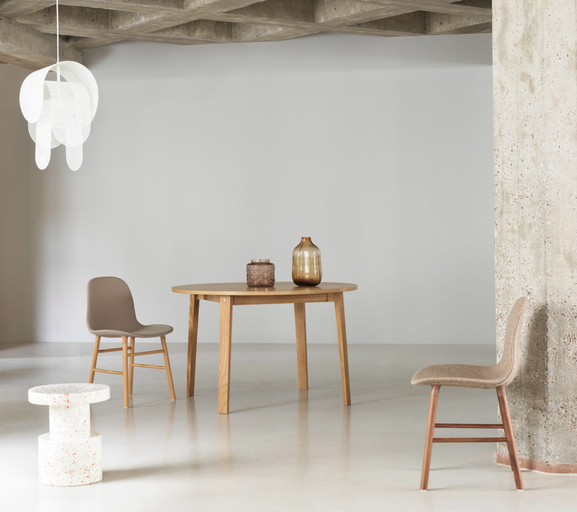 Form Upholstered Chair, wood legs Simon Legald, 2016