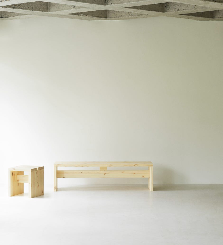 Banc et Tabouret Stretch Simon Legald, 2023