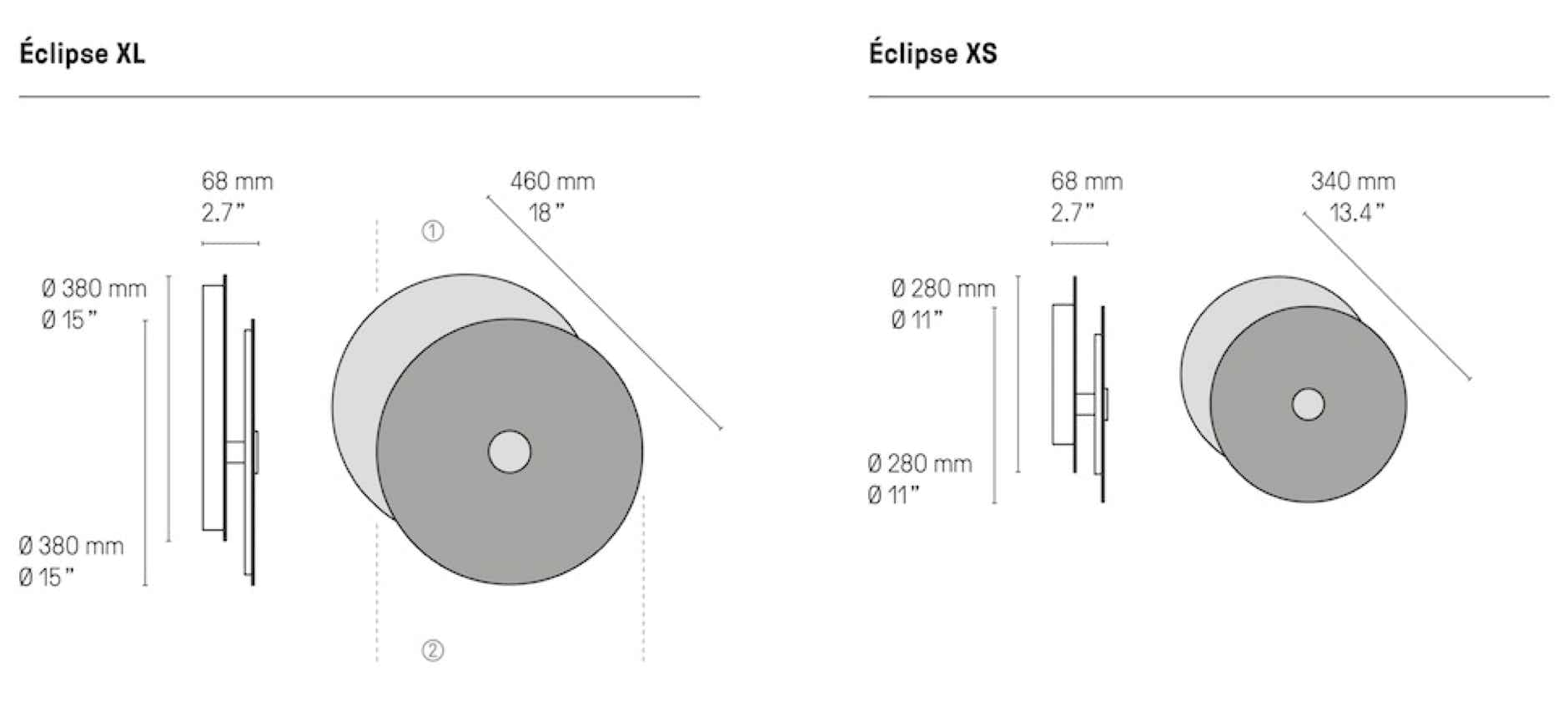  Eclipse wall lamp  Hervé Langlais, 2019