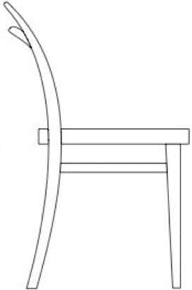 214 P Chair (upholstered seat)