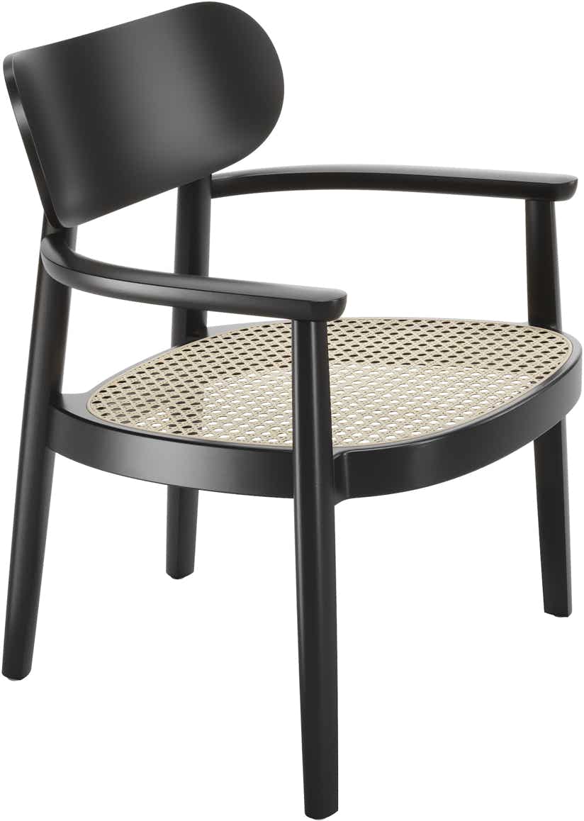 119 F Lounge chair (cane seat)