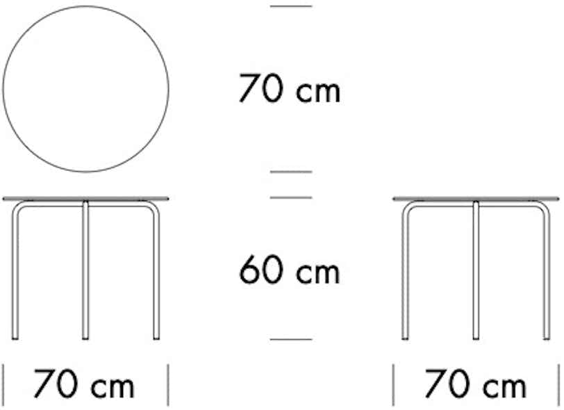 Table d’appoint MR515 Ludwig Mies van der Rohe, 1928