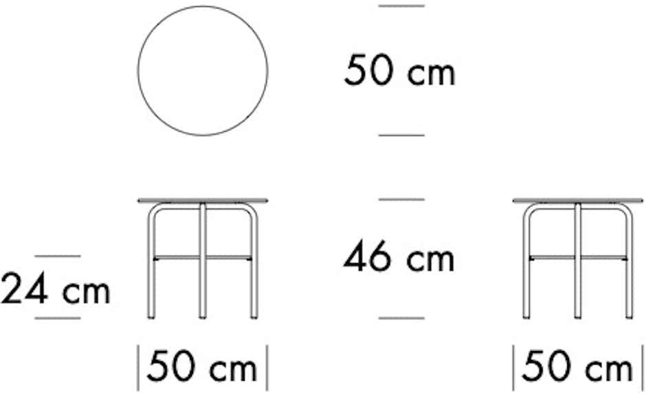 Table d’appoint MR515 Ludwig Mies van der Rohe, 1928