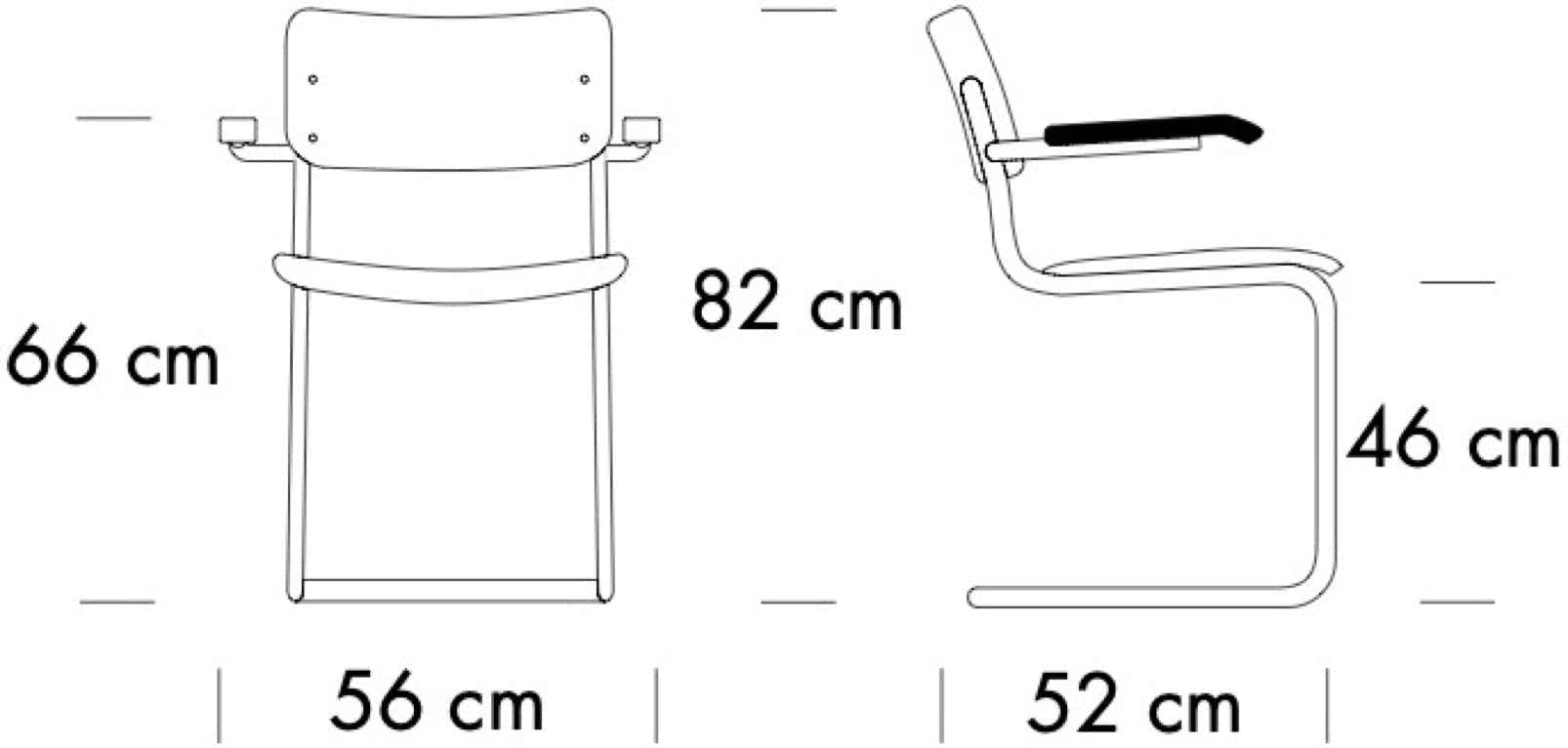 S43 / S43F Chair Mart Stam, 1931 