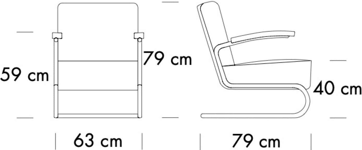 S411 / S412 Armchair Thonet design team, 1932