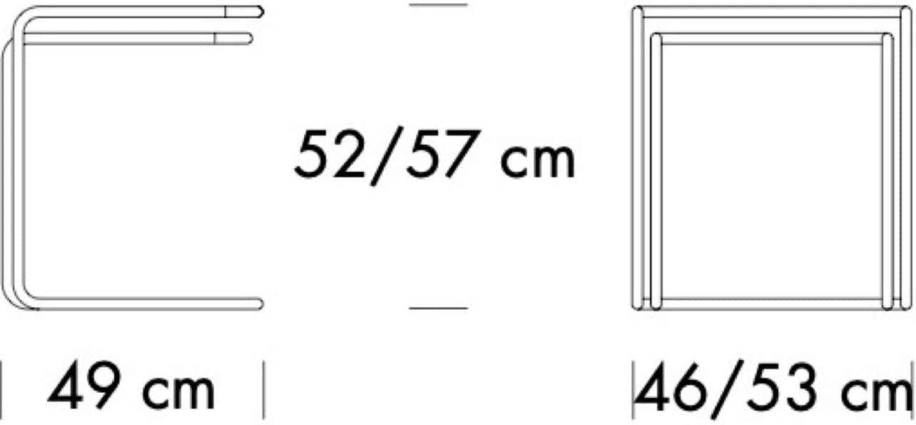 B97 Nesting tables Thonet design team, 1933