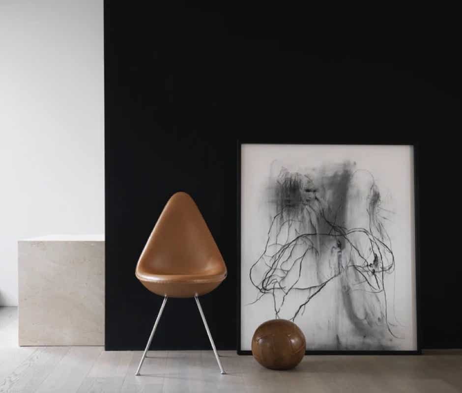 Chaise Drop rembourrées Arne Jacobsen, 1958 – Fritz Hansen