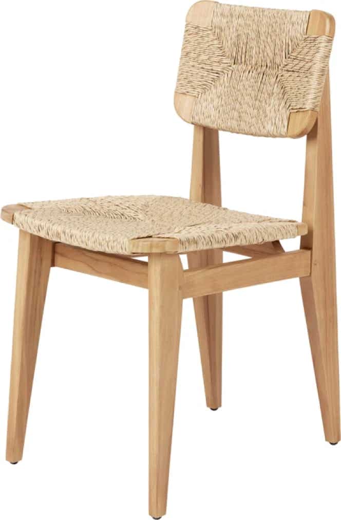  Fauteuil Lounge F-Chair – Chaise de table C-chair Marcel Gascoin, 1947/49 – Gubi