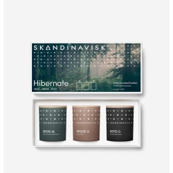 ÉPUISÉ Coffret cadeaux HIBERNATE - mini bougies parfumées - 3x65g