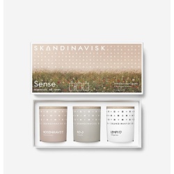 ÉPUISÉ Coffret cadeaux SENSE - mini bougies parfumées - 3x65g