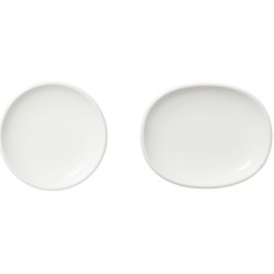 Lot de 2 petites assiettes Raami – porcelaine blanche - Iittala