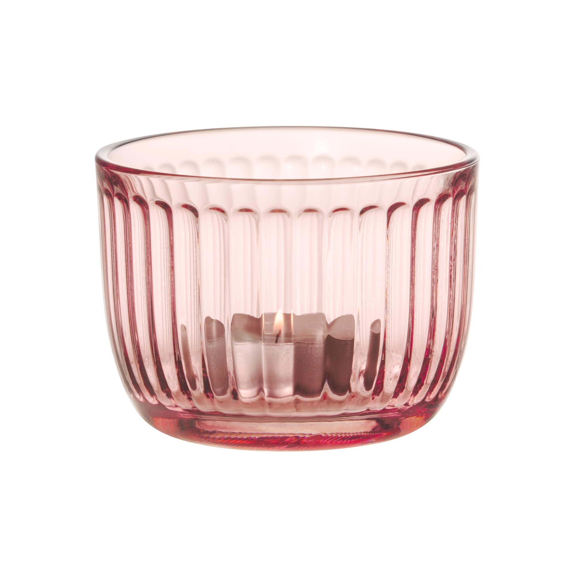 Raami tealight candleholder – salmon pink