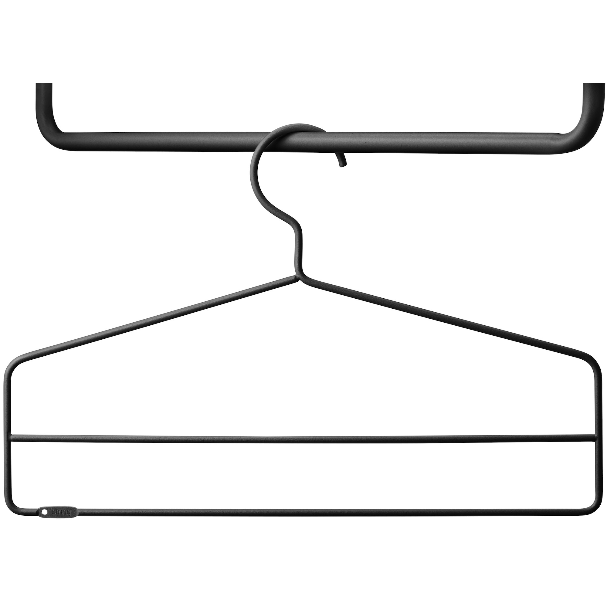 4xCoat Hangers - black - String Furniture