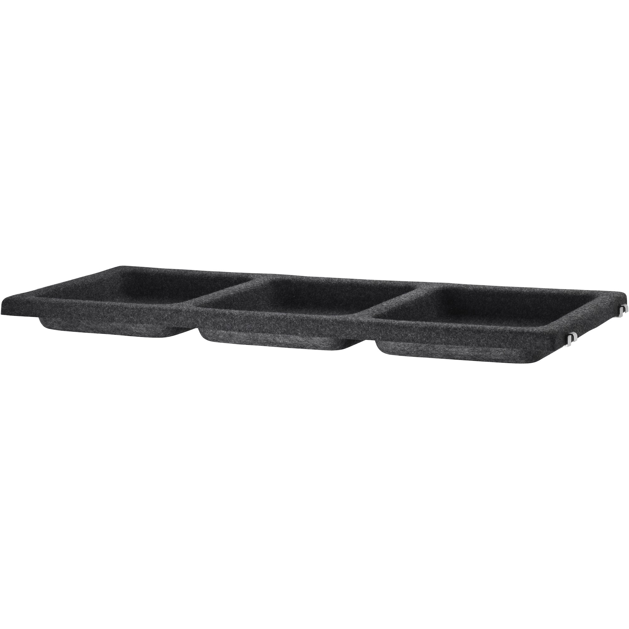 felt anthracite - bowl shelf L78xP30 - String Furniture