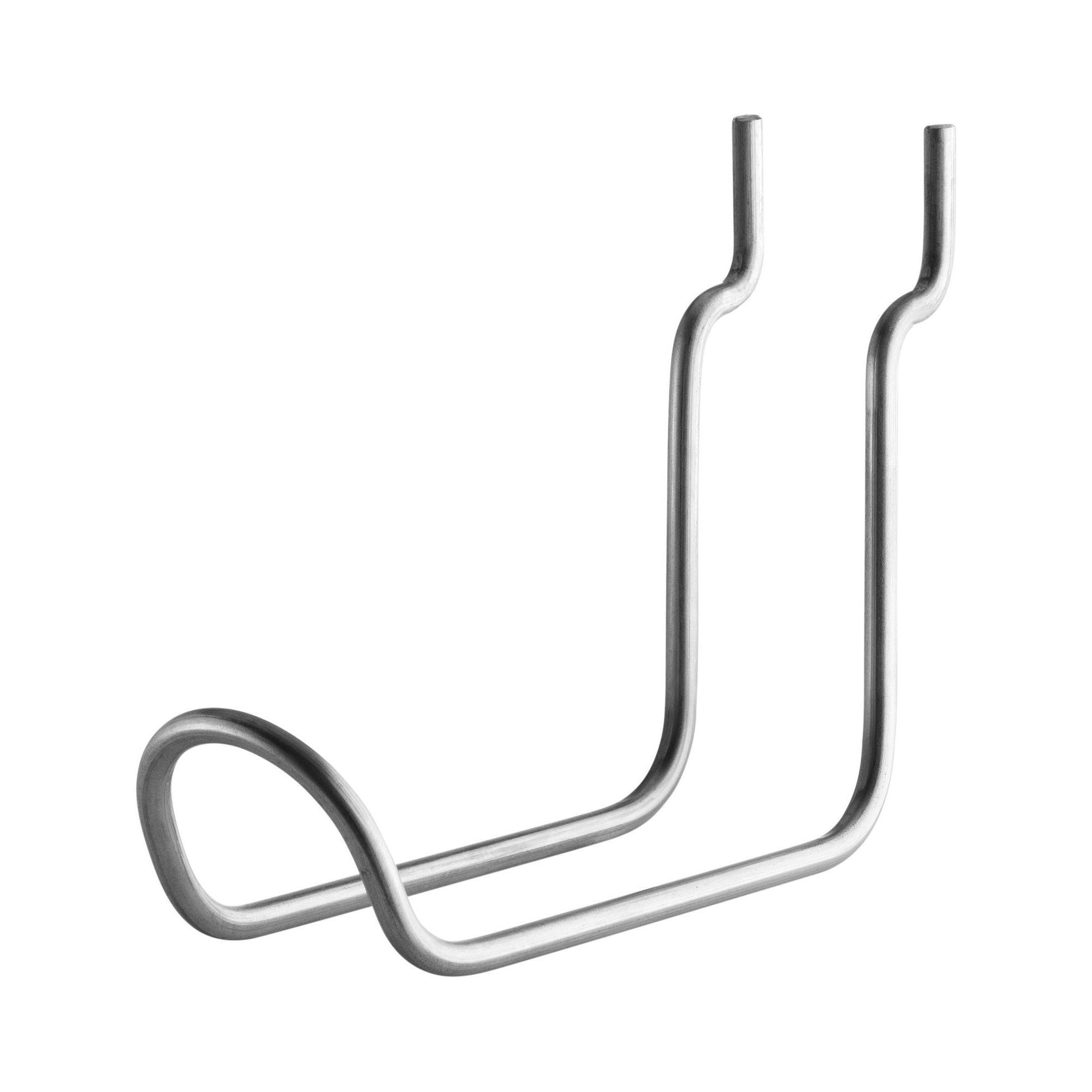 2x Double Hook - stainless steel - H10 cm - String Furniture