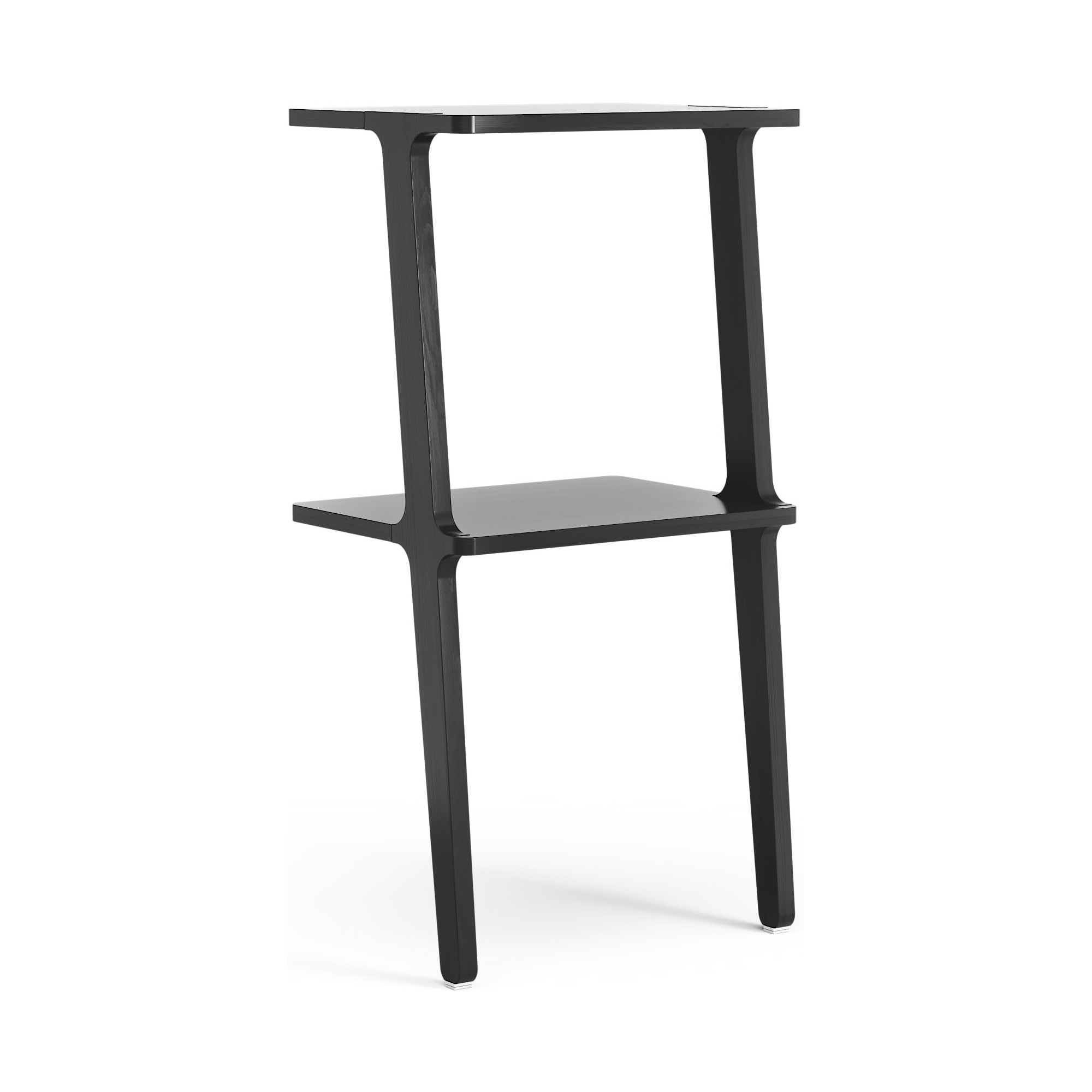 2 shelves – Black lazur ash – Libri shelf - Swedese