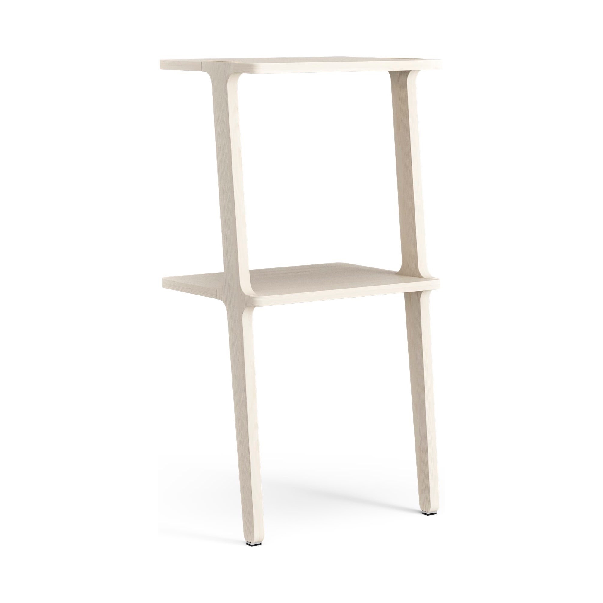 2 tablettes – Frêne pigmenté blanc – étagère Libri - Swedese