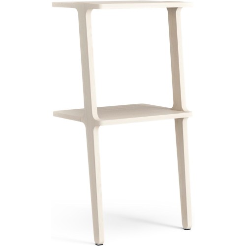 2 tablettes – Frêne pigmenté blanc – étagère Libri - Swedese