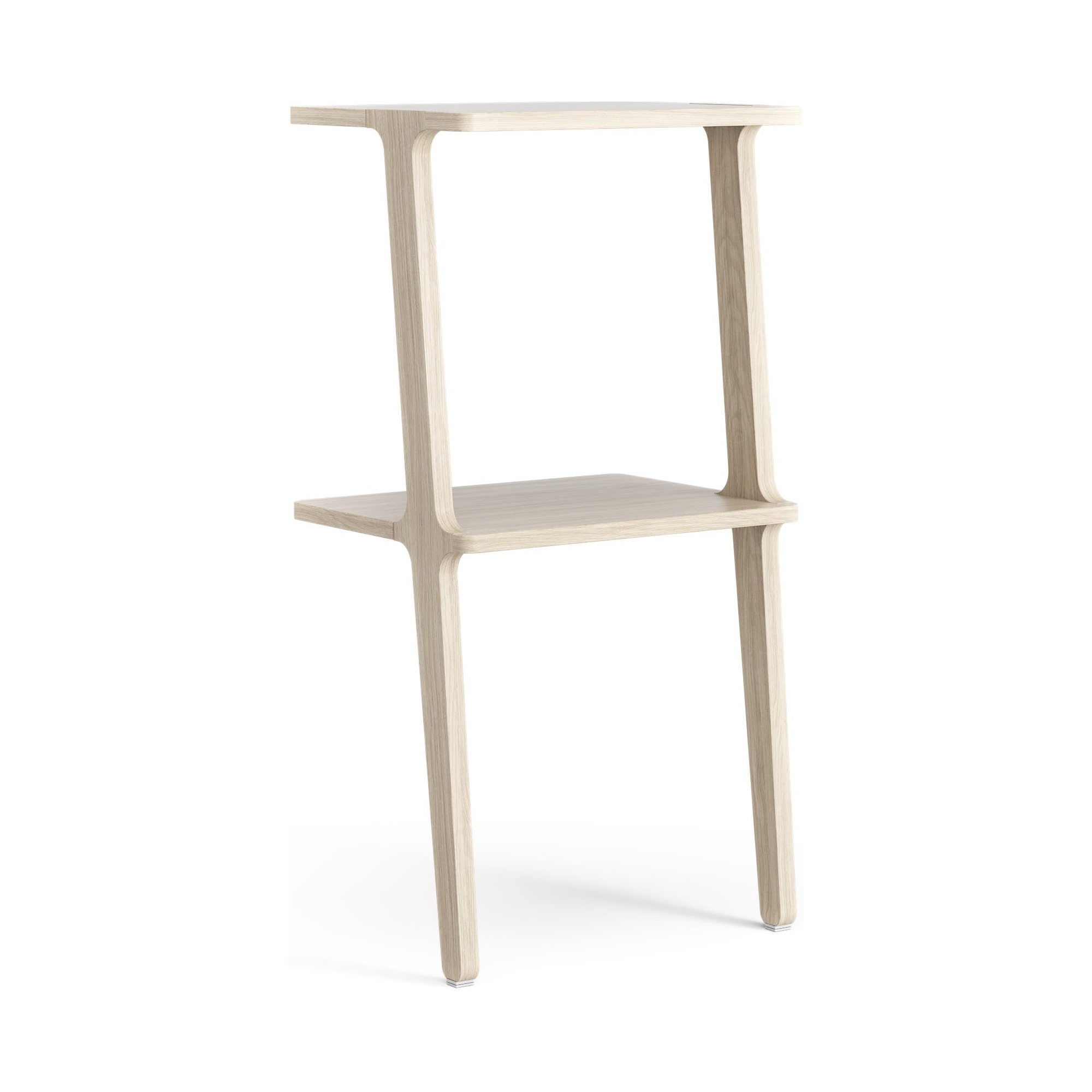 2 tablettes – Chêne pigmenté blanc – étagère Libri - Swedese