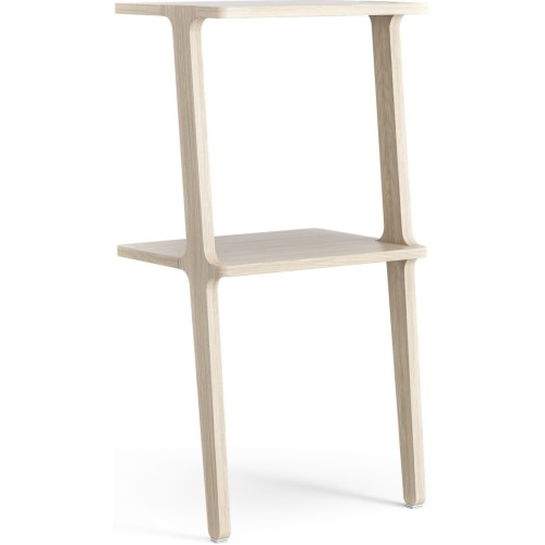 2 tablettes – Chêne pigmenté blanc – étagère Libri - Swedese