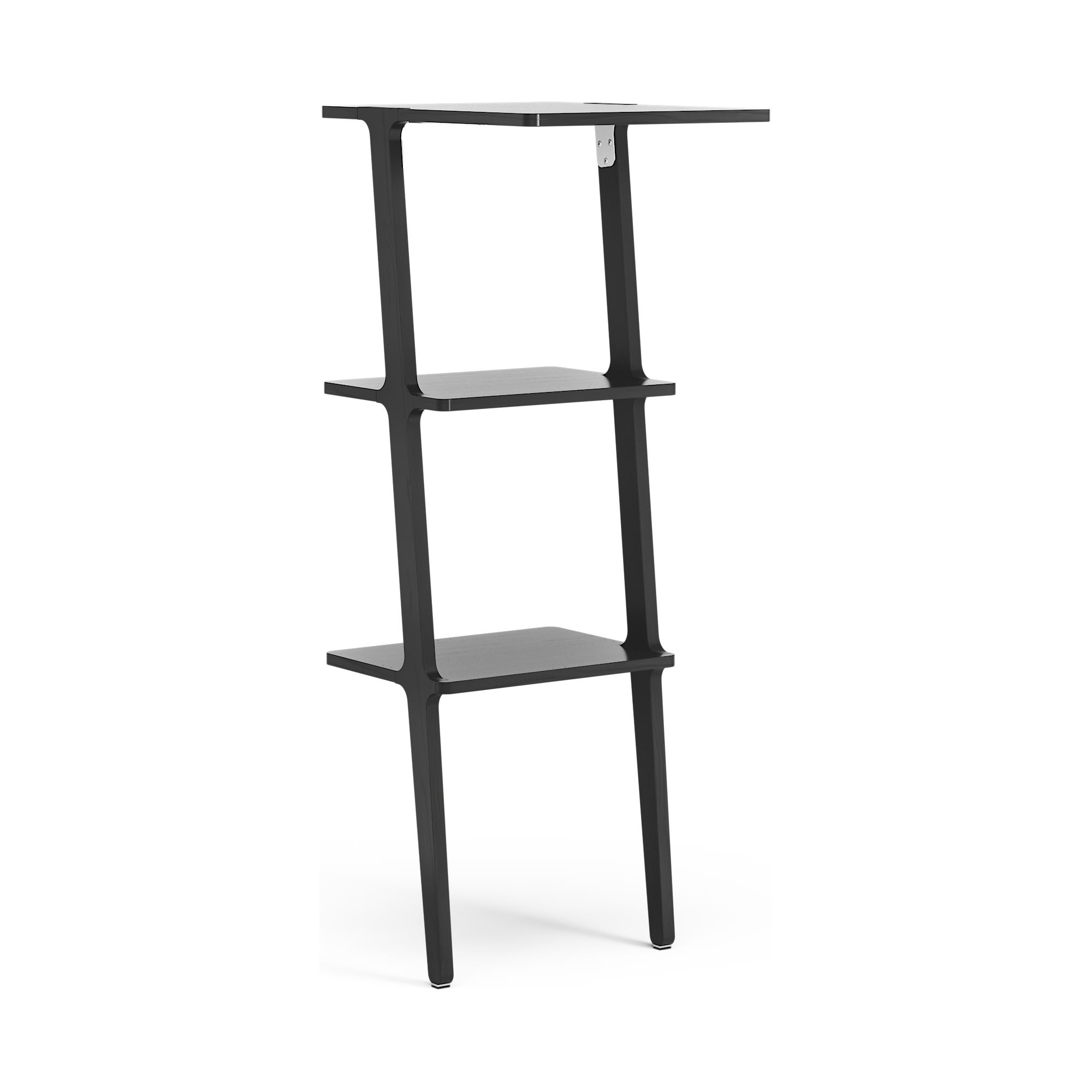 3 shelves – Black lazur ash – Libri shelf - Swedese