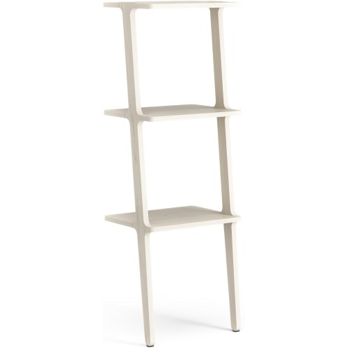 3 tablettes – Frêne pigmenté blanc – étagère Libri - Swedese