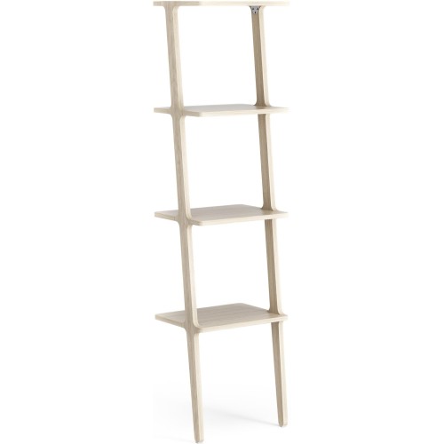 4 tablettes – Chêne pigmenté blanc – étagère Libri - Swedese