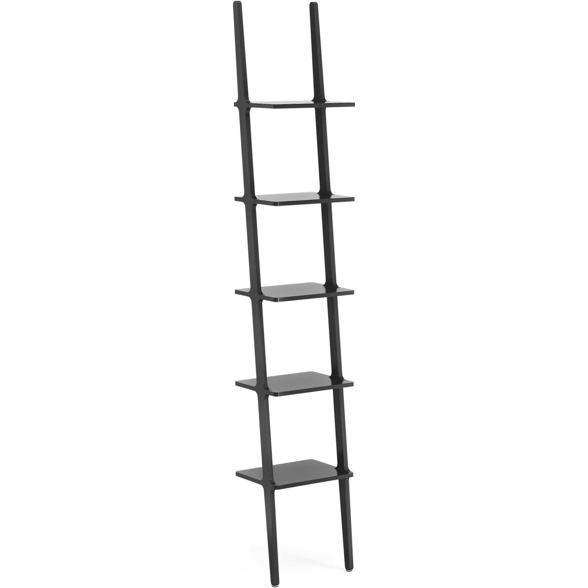 5 shelves – Black lazur ash – Libri shelf - Swedese