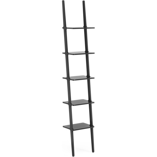 5 shelves – Black lazur ash – Libri shelf - Swedese