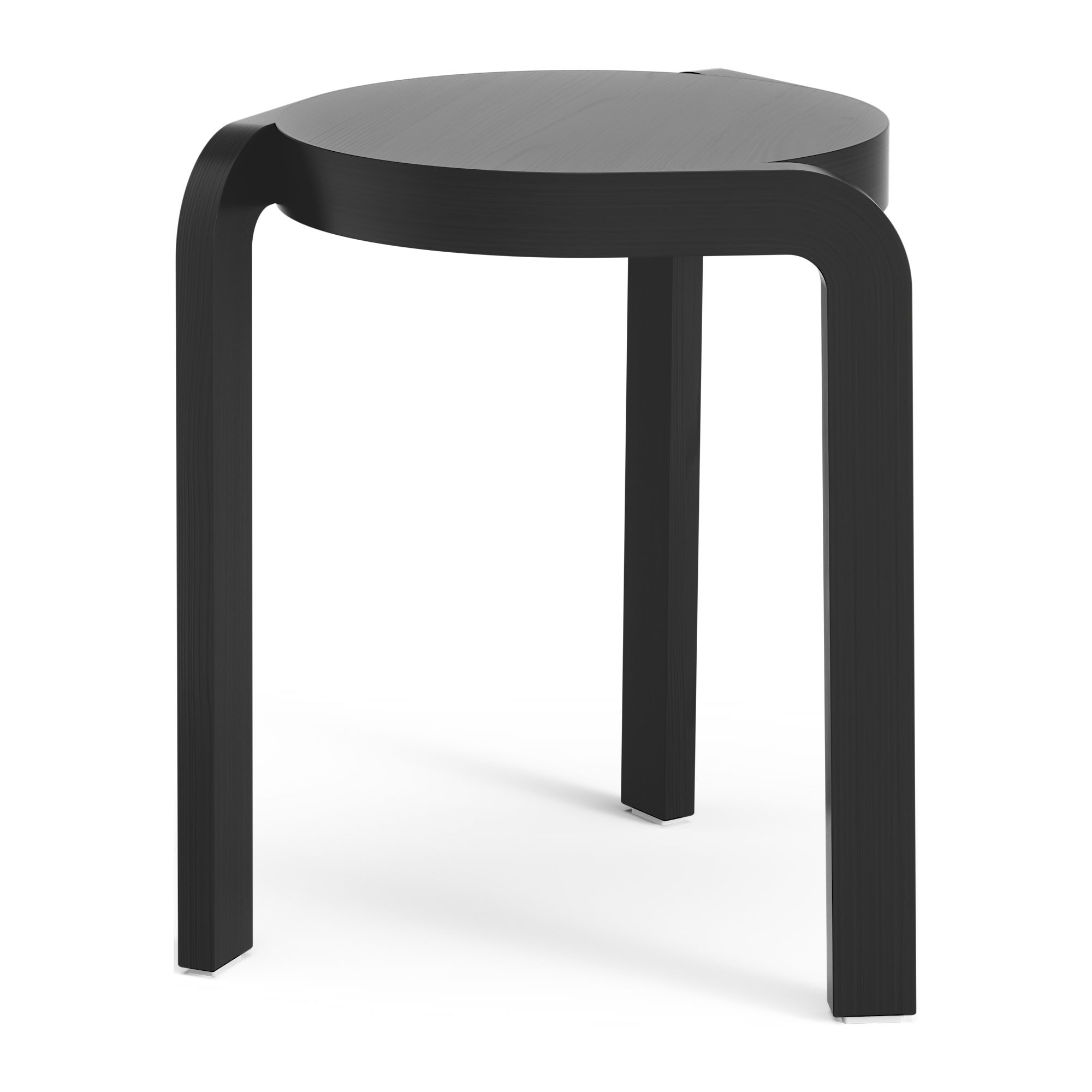 black lazur ash - Spin stool – H44 cm - Swedese