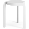 frêne lazuré blanc - tabouret Spin – H44 cm - Swedese