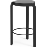 ÉPUISÉ frêne lazuré noir - tabouret de bar Spin – H65 cm - Swedese