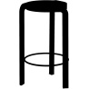 SOLD OUT Spin Stool with fixed seat cushion – Height 65 cm - Swedese