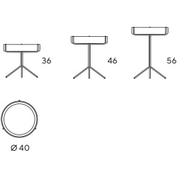 Drum table – Ash - Swedese