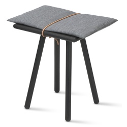 Georg  Stool H46 cm –  Black / Light grey - Skagerak by Fritz Hansen