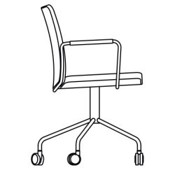 Stella chair, low back – adjustable height - Swedese